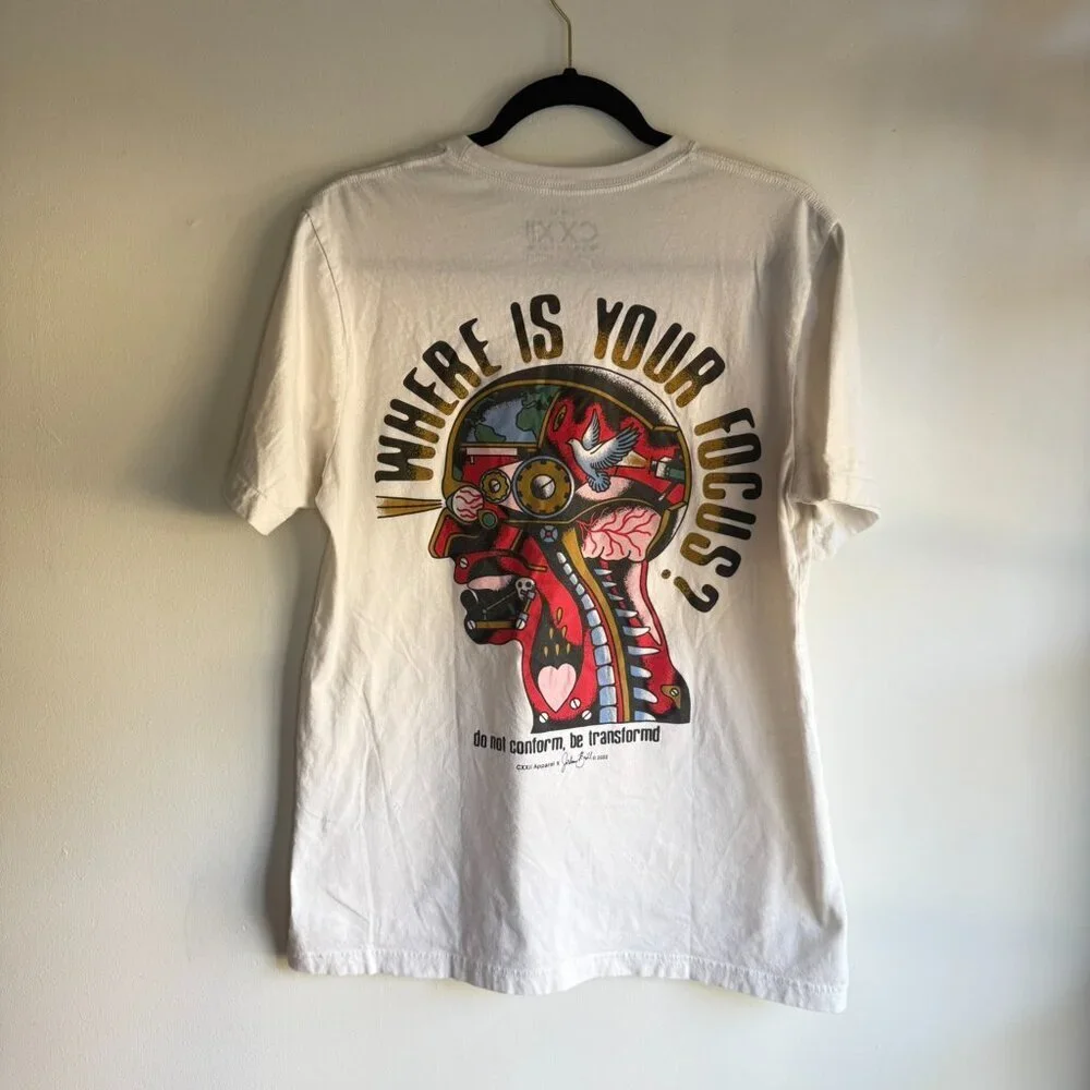 CXXII Apparel – Where Is Your Focus? Graphic Tee – Men's Size L - Picture 9 of 9